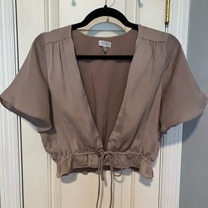 Tobi Satin Crop Top